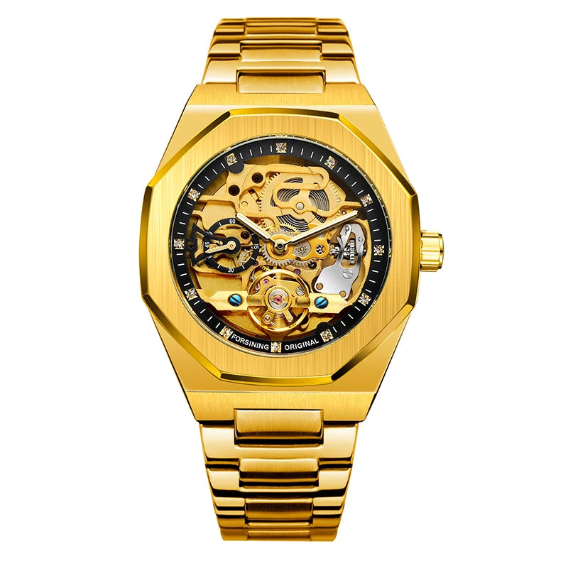 Golden Heir | The "Quantum" Forsining Skeleton – 2026 Industrial-Luxe Automatic