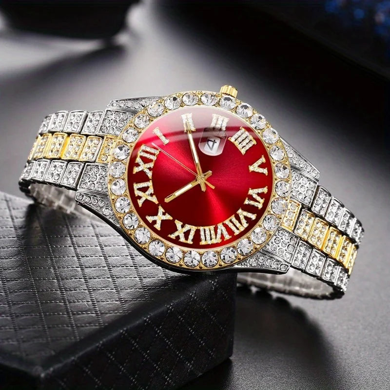 Golden Heir | Precision - "Executive" Calendar Watch & Silver Jewelry Set