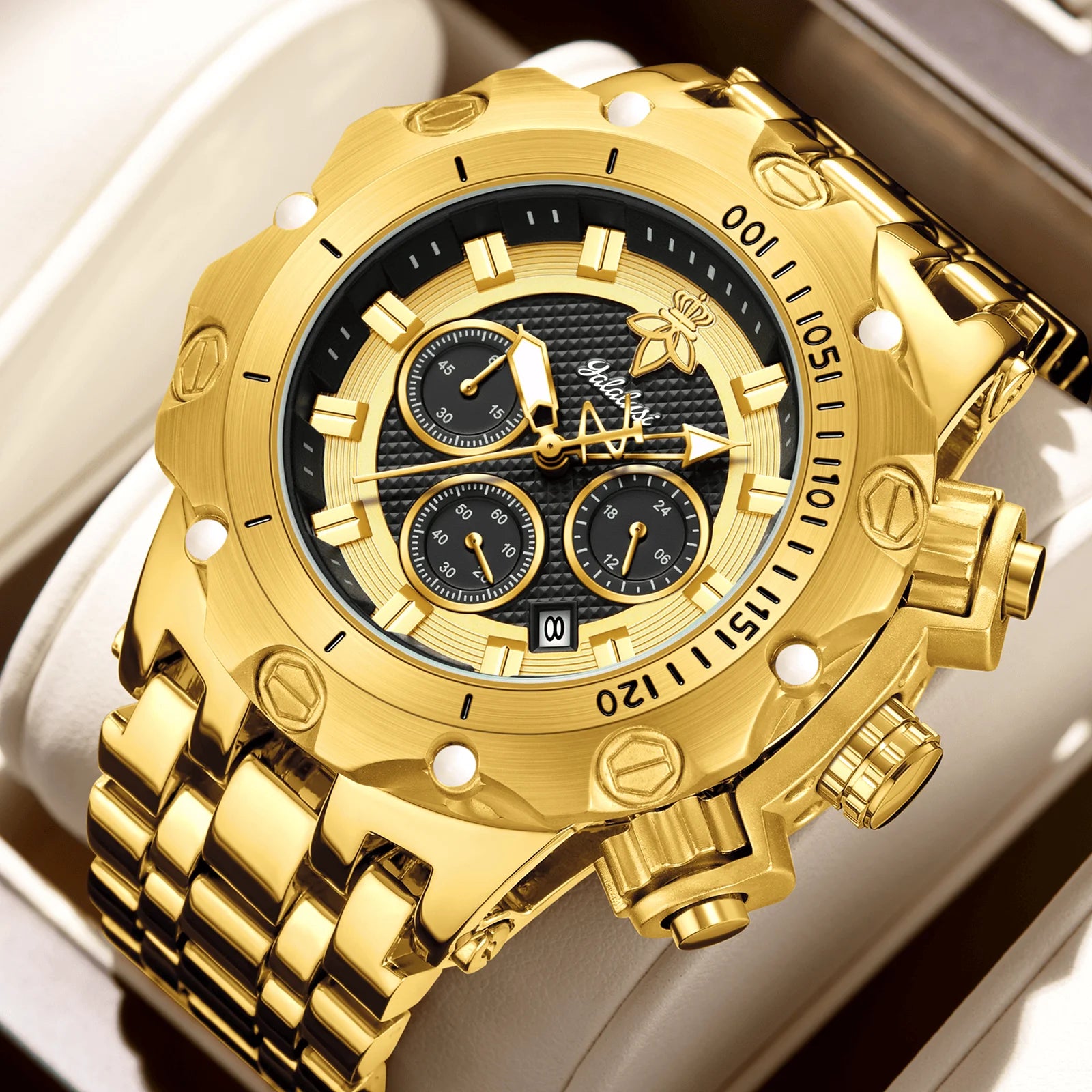 Golden Heir | The "Apex Titan" Chrono – 2026 Sovereign Quartz Series